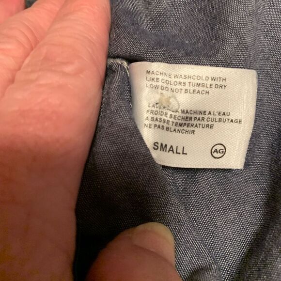 AG Adriano Goldschmied Denim Long Sleeve Button Down Shirt, Size Small - Picture 5 of 6